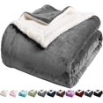 thumbnail image 1 of Fleece Bed Blanket Twin Size Super Soft Fuzzy Plush Warm Cozy Fluffy Microfiber Couch Throw Velvet Double Reversible Luxurious Blankets,Grey(4055Inche, 1 of 5