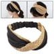 thumbnail image 4 of Moda Lafite Grass Boho Diadema Twisted Styling Tools Headwear Negro shamjiam Bandas elásticas para el cabello, 4 of 9