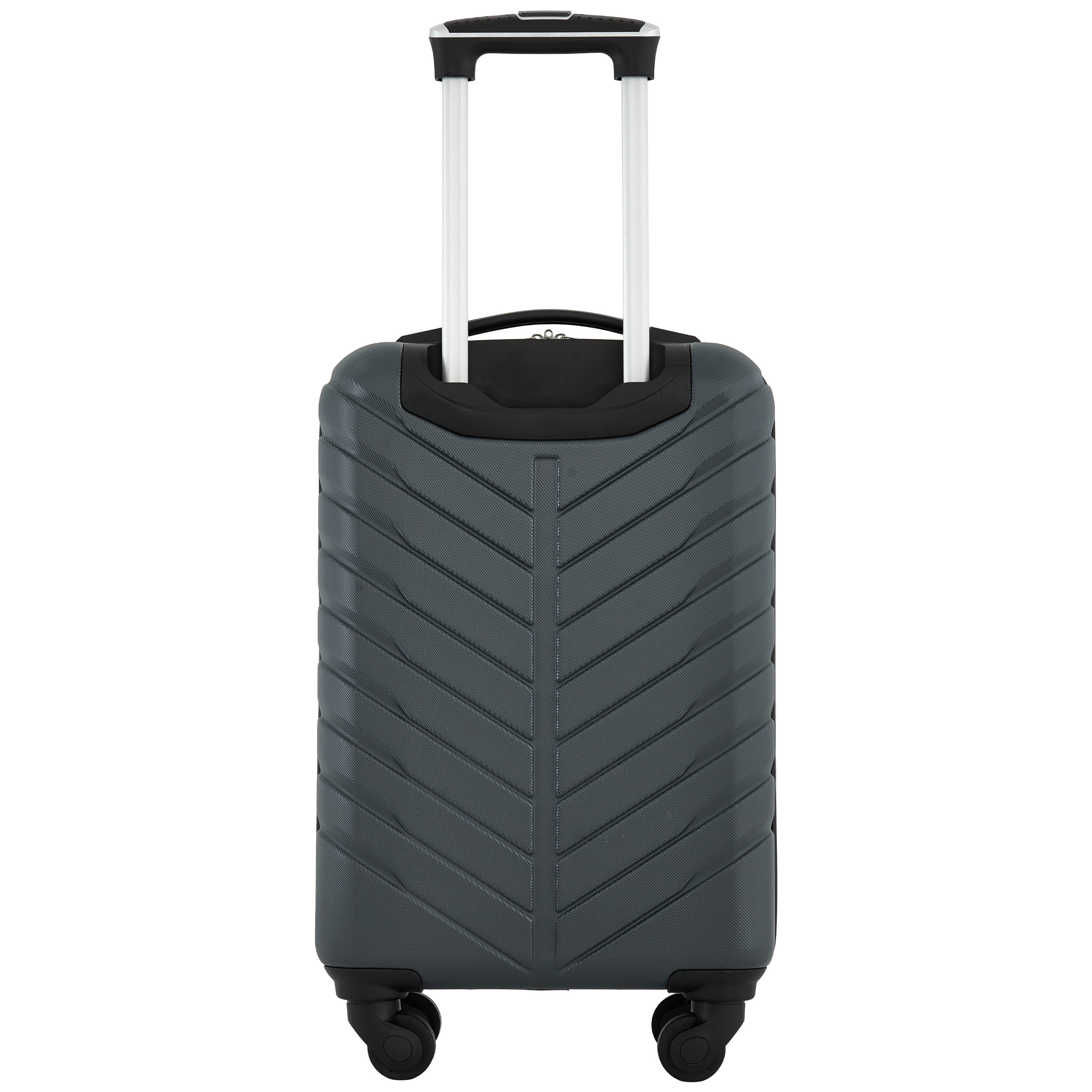 Wrangler 20-inch Carry-on Rolling Hard Side Spinner Luggage, Gray