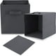 thumbnail image 1 of Juego de 4 cajas de almacenamiento plegables de tela con asas, cubos de almacenamiento y cajón organizador de tela para armario y juguetes., 1 of 5