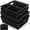 Black, variant on 9 Pcs Wicker Storage Baskets for Pantry Organization with Handle Labels Handwoven Multi-size Dark Brown Small Organizer Baskets Storage Bin Container for Shelves Closet Toilet Christmas Holiday