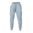 thumbnail image 3 of Diufon Cotton Pants for Men Soft Elastic Waist Drawstring Sweatpants Trendy Tapered Jogger Pants with Pockets, 3 of 3