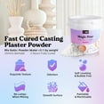 thumbnail image 3 of LET'S RESIN 3000g Casting Powders, Fast Cured Casting Resin Kit for Beginners,20~30 Minutes De-Mold, Water Activated Plaster Powder Kit for Molds, 3 of 7