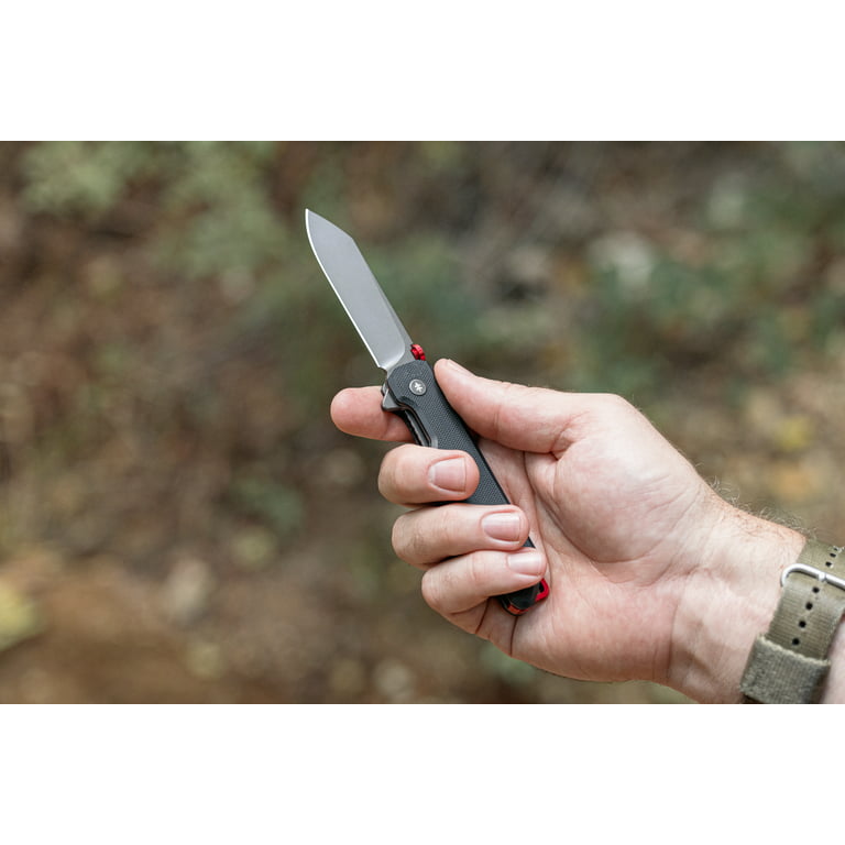  Swiss+Tech EDC Knife, Folding Pocket Knife with 5PCS  Razor-Sharp Replaceable Blades, Belt Clip, Liner Lock & Aluminum Alloy  Handle,Skinning Knives for Hunting, Survival, Fishing, Outdoor Skinning  Deer : Tools & Home