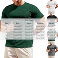 thumbnail image 2 of Luvrsol Tshirts for Men Stretch Solid Crew Neck Basic Tee Flexible Soft Layering Daily Undershirts S-2XL, 2 of 7
