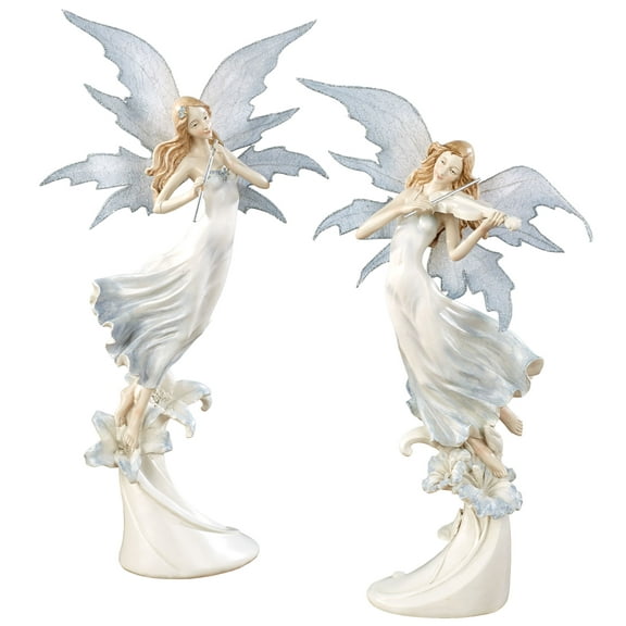 Fairy Orchestra Figurine Set Celestial Blue Set of Two Celestial Blue Set of 2