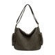 thumbnail image 2 of Bolsa Mensajera de Lona Lavada de Gran Capacidad, Bolso Cruzado de Hombro para Estudiantes, Exterior Casual, Estilo Vintage, 31x28x12 cm, 2 of 6