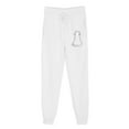 thumbnail image 3 of successthop Womens Sweatpants with Pockets Fleece Pants with Pockets Printed Elastic Sportpants Drawstring Trousers White, 3 of 4