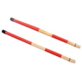 thumbnail image 1 of Decodeary Drum Stick Professional Playing Hammer Bamboo Percussion Instrument Mallet Music Play Accessory Replace Part Red 1Set, 1 of 6