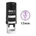 thumbnail image 1 of ICE CREAM Self Inking Mini Rubber Stamp Colop Round Decorative Teachers Stamps 12mm, 1 of 3