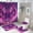 style-1071, variant on Pink And Purple Tiger Shower Curtain Sets with Rugs 4 Piece Shower Curtain Set with Shower Curtain And Rugs 4 Piece Colorful Tiger Waterproof Fabric Bath Curtains for Bathroom Decor