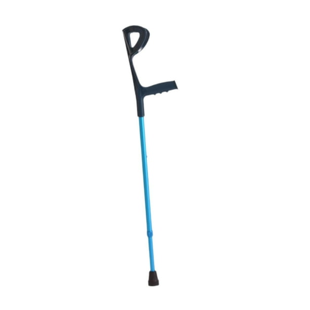 Caña del antebrazo,Muletas del antebrazo para muletas adultas ajustables,Muletas ergonómicas brazo muleta de metal muleta,Ayuda de movilidad para caminar de aleación de aluminio,Muletas Azul