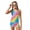 Rainbow Love Heart, variant on POLERO Girls Tankini Swimsuit Mermaid Scale Gradient Two Piece Set Crew Neck Sleeveless Bathing Suit with Shorts Built in Bra Pads for Kids