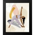thumbnail image 2 of Barnes, Victoria 20x24 Black Modern Framed Museum Art Print Titled - Yoga Practice IV, 2 of 5