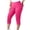 Pink, variant on ZZwxWA Capri Leggings for Women Plus Size High Waisted Yoga Leggings Belly Control Slim Fit Workout Pants Leggings Elastic Waist Casual Summer Ladies Pull On Capris