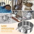thumbnail image 6 of ACDANC 2 Pcs Dog Crate Water Bowl No Spill Cage Food Bowl Stainless Steel Feeding Dish Hanging Crate Dog Bowl Mountable Dog Kennel Water Bowl for Kennel Cage Crates, 6 of 7