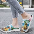 thumbnail image 4 of Chririnla Funny Cat Women Clogs Shoes Comfort Slip-on Mules with Arch Support,Lightweight Comfort Low Top Backless Shoes Beach Vacation Slippers, 4 of 7