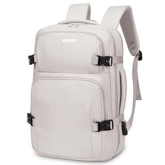 ECOHUB Ryanair Handbagage Tas 40x20x25, 20L Lichtgewicht Reisrugzak 40x30x20, Reizen Carry On Rugzak, Waterdichte Onder Seat Cabine Bagage, PET Recyclen Bagagetas voor Heren Dames(LichtGrijs