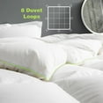thumbnail image 5 of Kasentex Warm Premium White Goose Down Comforter - All Season - 100% Cotton Fabric, Hypoallergenic, Duvet Insert w/Green Piped Edge, White, King Size, 5 of 6