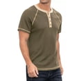 thumbnail image 4 of Playera Casual Moda Henley Waffle Manga Corta Para Hombre, 4 of 7