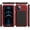 Red, variant on for iPhone 12 Mini Case,Full Body Protective Cover Heavy Duty Shockproof [Tough Armour] Aluminum Alloy Metal Case with Silicone Built-in Screen Protector for Apple iPhone 12 Mini 5.4" - Black