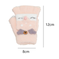 thumbnail image 2 of Children's fingerless knitted convertible mittens half finger mittens, 2 of 5