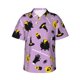 thumbnail image 1 of Fotbe Cute Halloween Camisa Hawaiana para Hombre Unisex – Camisa Casual de Verano con Botones de Manga Corta de Algodón y Lino,X-Large, 1 of 7