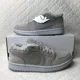 thumbnail image 1 of Ni - ke Ni - ke Air Jordan 1 Low SE Shoes Women’s SZ 6.5 Sherpa Fleece Grey DO0750-002, 1 of 5