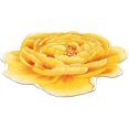 thumbnail image 3 of Floral Area Rugs Peony Flower Shape Area Rugs Non-Slip Rugs Floral Shaggy Carpet Bath Mat for Bedroom Living Room and Sofa, Yellow, 3.3'x3.3', 3 of 7
