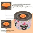 thumbnail image 4 of Pug Dog Polka Dot Airtight Coffee Bean Canister 17oz Food Storage Containers with Lids For Gournd, Tea, Sugar, Flour, Rice, Cereal, Candy Cookie Jar, 4 of 8