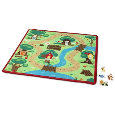 Melissa Doug Disney Winnie The Pooh Activity Rug Play Set