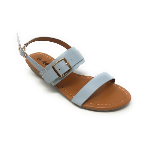 Victoria K Women's Wedge Buckle sandal