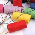 thumbnail image 6 of Zhaomeidaxi 1 Roll 2mm Colorfast Soft Twisted Cotton Rope Macrame Cord Colorful Cotton Craft Cord for Crafts, Knitting, 6 of 7
