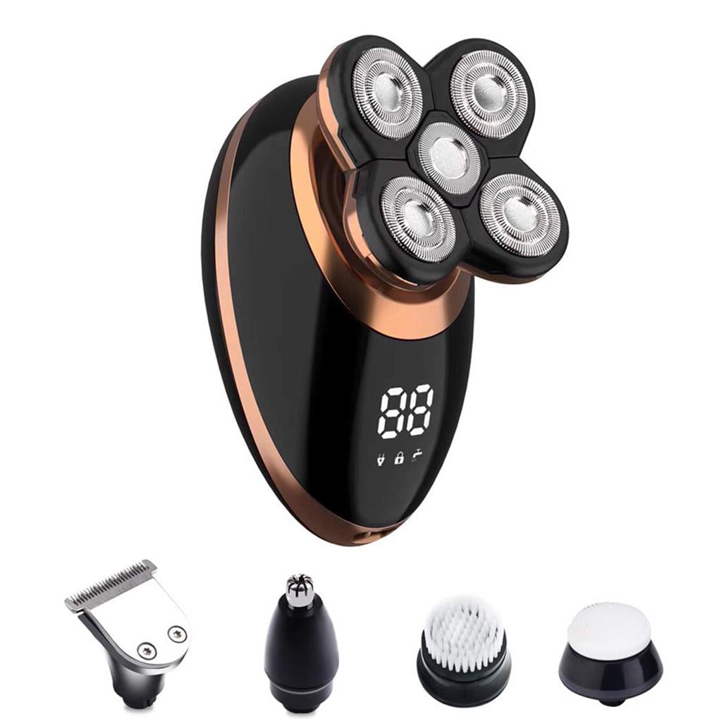 VONKY Electric for Men Bald Head Shaver 5 In 1 Cordless Head Shaver Waterproof Men Electric Shaver USB Rechargeable Grooming Kit