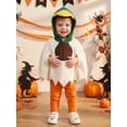 thumbnail image 2 of RUINIXCW Toddler Baby Duck Costume Halloween Hooded Cape with Pants 2Pcs Outfit, 2 of 8
