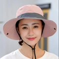 thumbnail image 2 of SNNROO Chapeau de Soleil Femme Protection Uv Chapeau Pliable Randonnée Chapeau Jardin Chapeau Bobini-Rose, 2 of 6