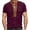 Red, variant on Mens Polo T-Shirt Stylish Braided Color Block Fabric Holiday Top for Men,Red,S