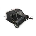 thumbnail image 7 of Tow Behind Lawn Sweeper 50-Inch – Heavy Duty Leaf & Grass Collector with 26 Cu. Ft. Hopper, Adjustable Height, Easy Dumping Yard Sweeper for Lawn Tractor, ATV & UTV, 7 of 7