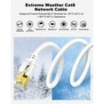 thumbnail image 6 of Yauhody CAT8 Ethernet Cable 6FT, High Speed 40Gbps 2000MHz SFTP Internet Network LAN Wire Cables with Gold Plated RJ45 Connector for Router, Modem, PC, Switches, Hub, Laptop, Gaming(6ft/1.83m) White, 6 of 9