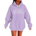 thumbnail image 3 of Simua Oversized Hoodies for Women Drawstring Hooded MAMA Printed Basic Soft Sweatshirts Tops Fall Winter Trendy Outfits, 3 of 5