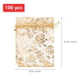 thumbnail image 2 of 100pcs Drawstring Gift Bags Organza Bags Wedding Candy Bags Jewelry Bags, 2 of 8