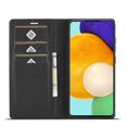 thumbnail image 4 of Case For Samsung Galaxy A52S 5G Leather Folio Flip Case With Card Holder Kickstand Full Protection Magnetic Carbon Fiber Card Insertion, 4 of 5