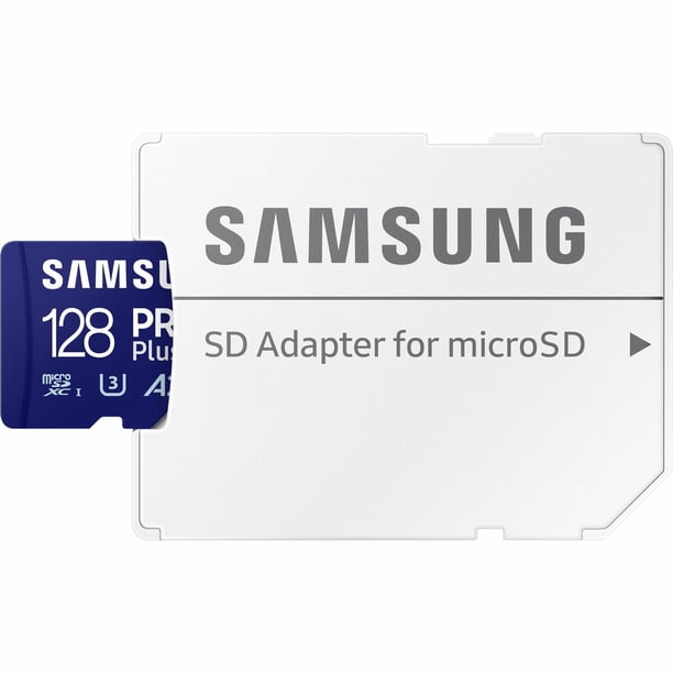 Samsung PRO Plus 128 GB Class 10/UHS-I (U3) V30 microSDXC, 1