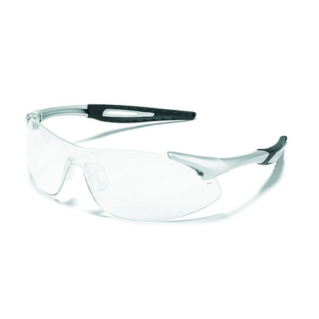 Anti Fog Safety Glasses - IA120AF Inertia Polycarbonate Safety Glasses with Silver Frame and Clear Anti Fog Lens, Dielectric, lightweight Inertia safety glasses with polycarbonate.., By MCR Safety