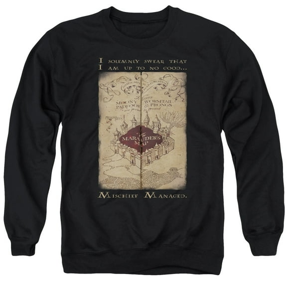 Harry Potter - Marauders Map Words - Crewneck Sweatshirt - Medium