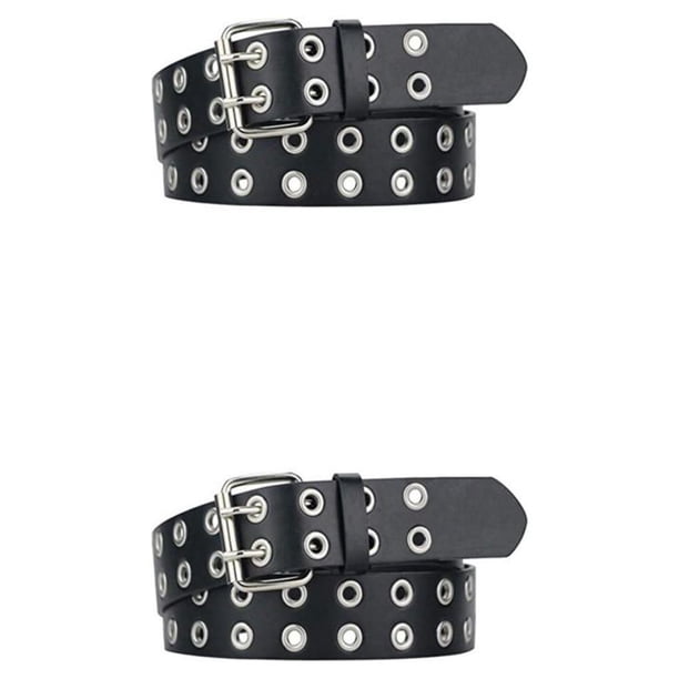Cinturón Punk Minnieouse Vaquera Anticorrosión PU Negro 110cm