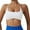 White, variant on Bras for Women,Supportive Sports Bra Padded Bustier Back Design Yoga Fitness Workout Top No Underwire Spaghetti Straps,Sports Bras for Women,White,S