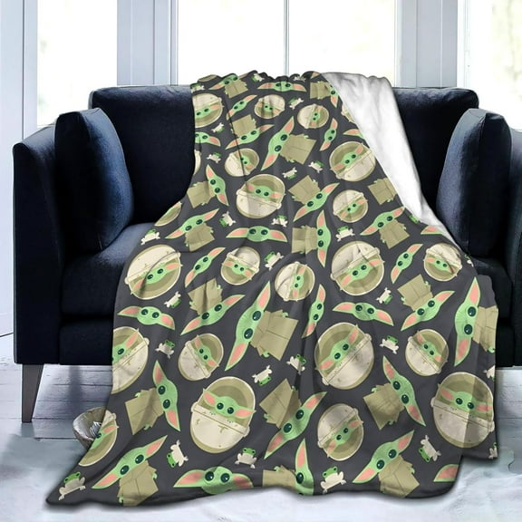 Super Soft Throw Blanket Flannel Fleece Cute Blankets Comfortable Warm Bedding Gifts for Kids Adults Bed Couch Sofa Living Room 60"X50"