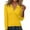 Yellow, variant on Women Button up Sweaters V Neck Lapel Collared Slim Fit Long Sleeve Trendy Solid Breathable Elegant Knitted Tops Black L