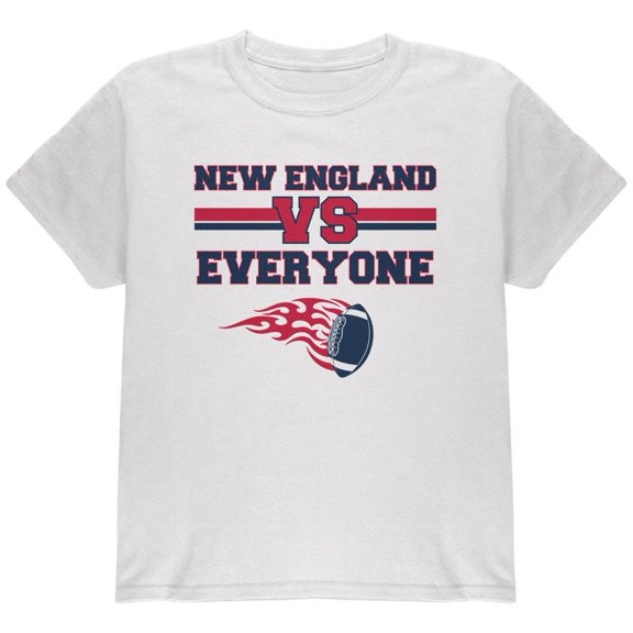 New England Versus Everyone Football Youth T Shirt White Youth X-SM